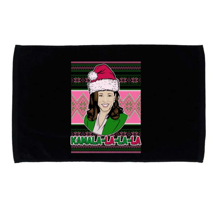 Kamala La La La  AKA Ugly Christmas Sweater Microfiber Hand Towel