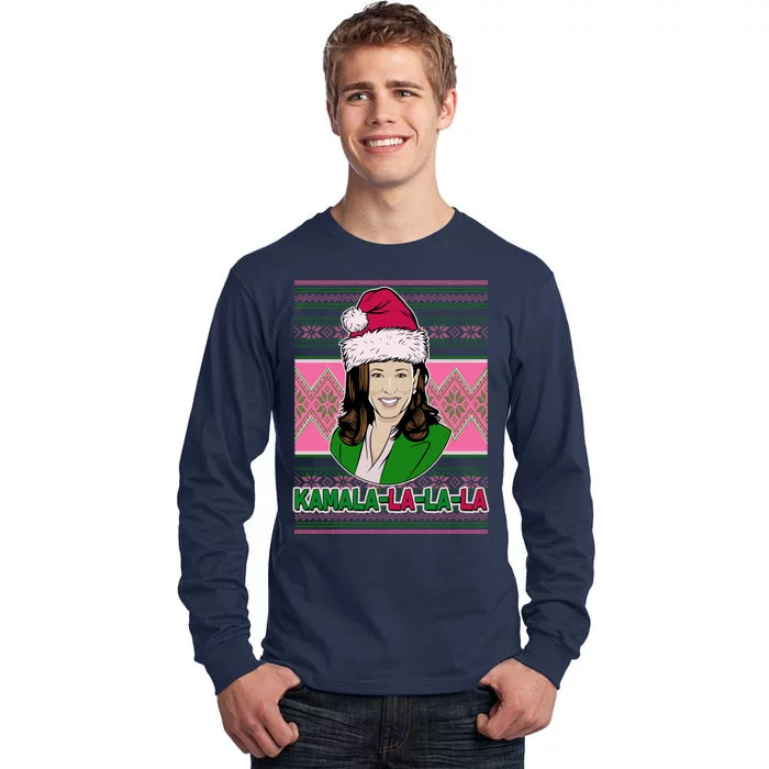 Kamala La La La  AKA Ugly Christmas Sweater Tall Long Sleeve T-Shirt