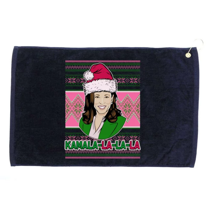 Kamala La La La  AKA Ugly Christmas Sweater Grommeted Golf Towel