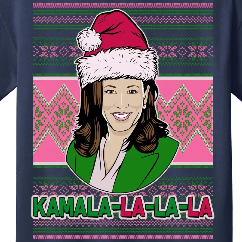 Kamala La La La  AKA Ugly Christmas Sweater Kids T-Shirt