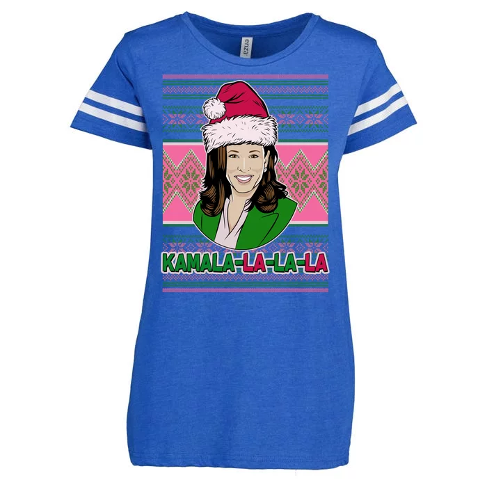 Kamala La La La  AKA Ugly Christmas Sweater Enza Ladies Jersey Football T-Shirt