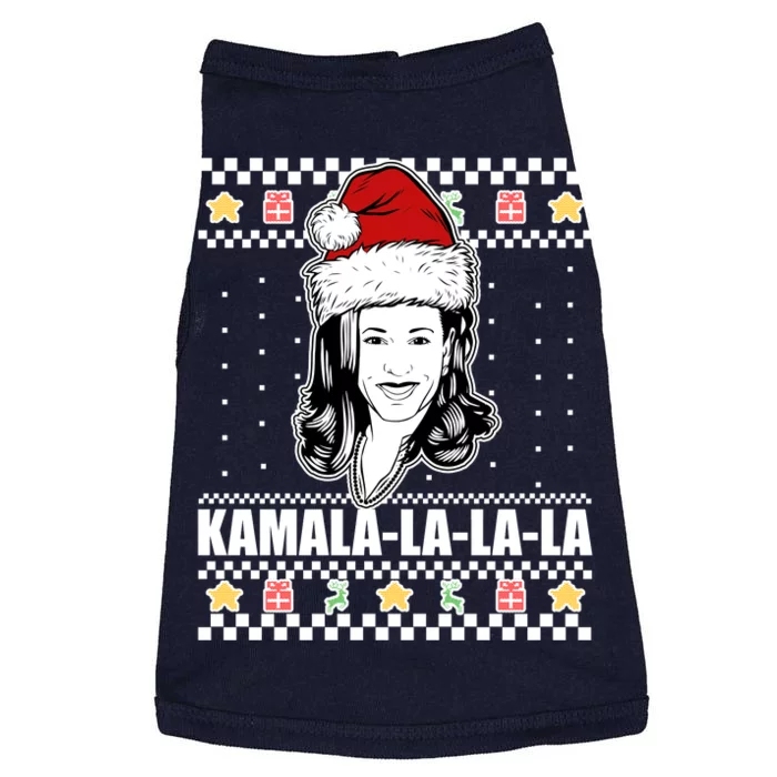 Kamala La La La Ugly Christmas Sweater Doggie Tank