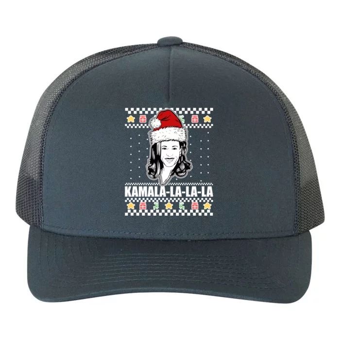 Kamala La La La Ugly Christmas Sweater Yupoong Adult 5-Panel Trucker Hat