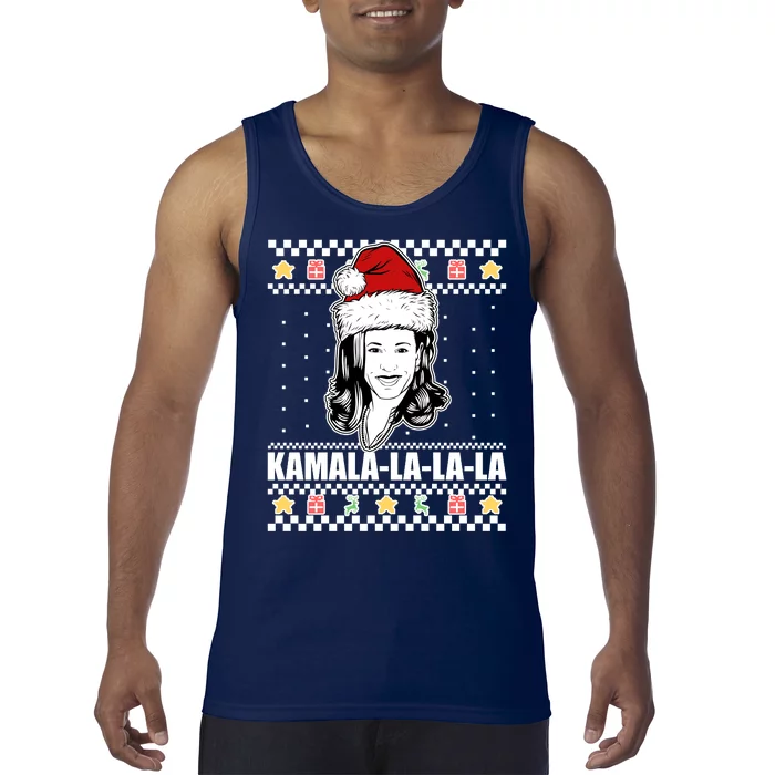 Kamala La La La Ugly Christmas Sweater Tank Top