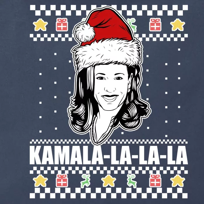 Kamala La La La Ugly Christmas Sweater Zip Tote Bag