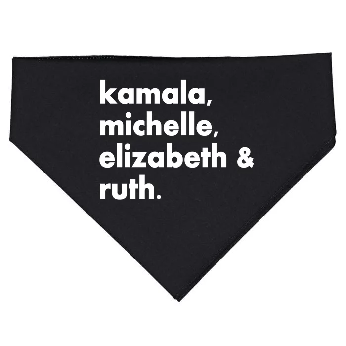 Kamala Michelle RBG Elizabeth Ruth USA-Made Doggie Bandana