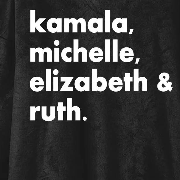 Kamala Michelle RBG Elizabeth Ruth Hooded Wearable Blanket