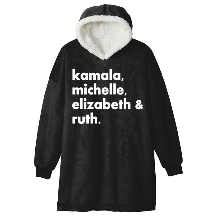 Kamala Michelle RBG Elizabeth Ruth Hooded Wearable Blanket