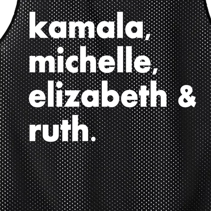 Kamala Michelle RBG Elizabeth Ruth Mesh Reversible Basketball Jersey Tank