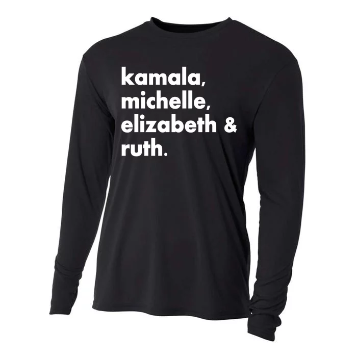 Kamala Michelle RBG Elizabeth Ruth Cooling Performance Long Sleeve Crew