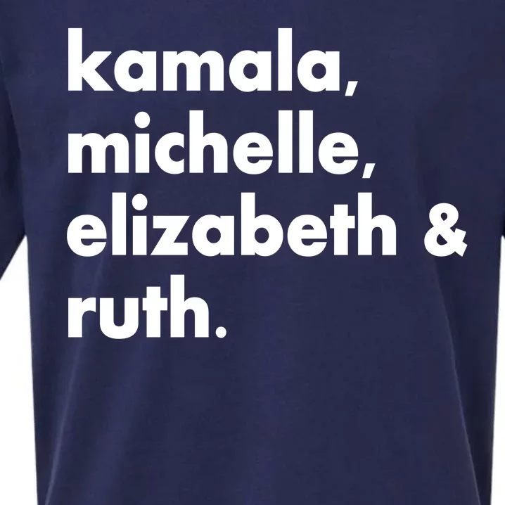 Kamala Michelle RBG Elizabeth Ruth Sueded Cloud Jersey T-Shirt