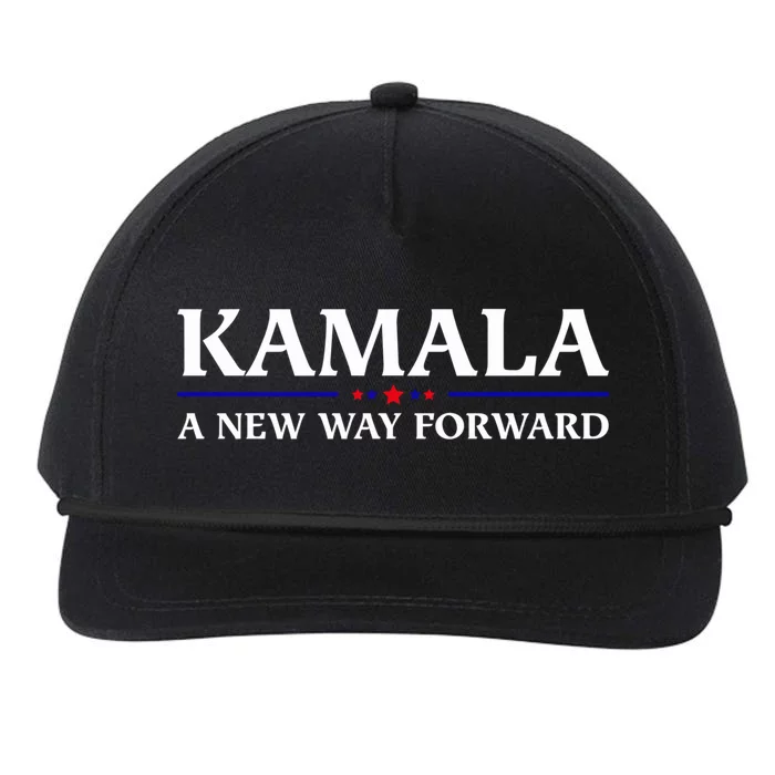 Kamala A New Way Forward Harris 2024 Usa Elections Democrats Gift Snapback Five-Panel Rope Hat