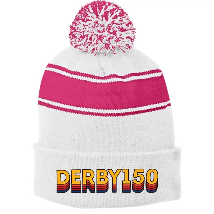 Kentucky Aviator Nation Derby 150 Stripe Pom Pom Beanie