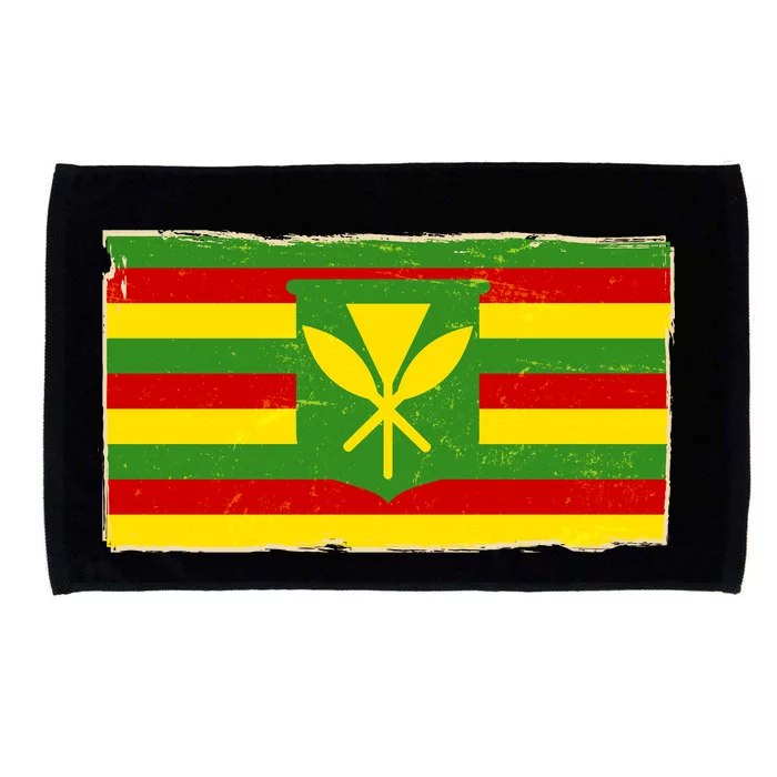 Kanaka Maoli Flag Microfiber Hand Towel