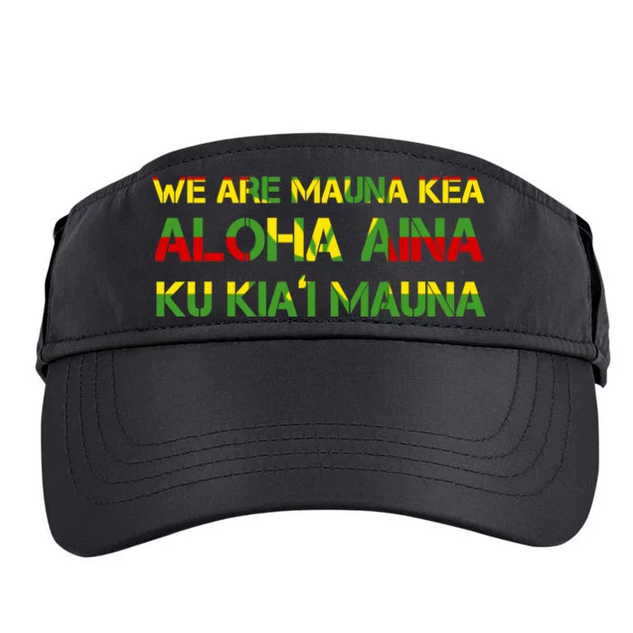 Kanaka Maoli Flag We Are Mauna Kea Adult Drive Performance Visor