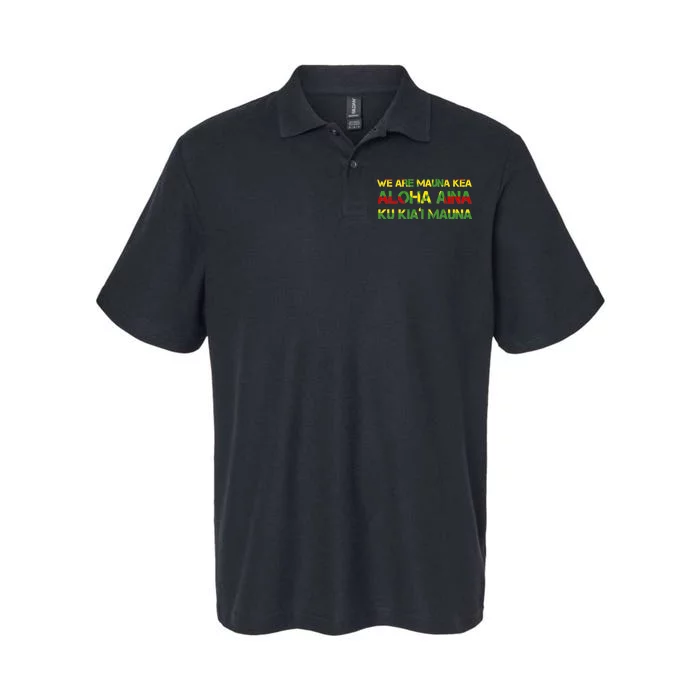 Kanaka Maoli Flag We Are Mauna Kea Softstyle Adult Sport Polo