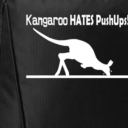 Kangaroo Hates Pushups City Backpack