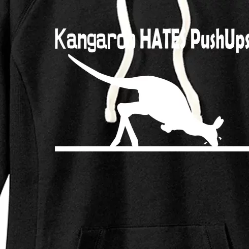 Kangaroo Hates Pushups Women's Fleece Hoodie