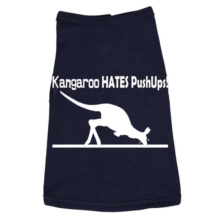 Kangaroo Hates Pushups Doggie Tank