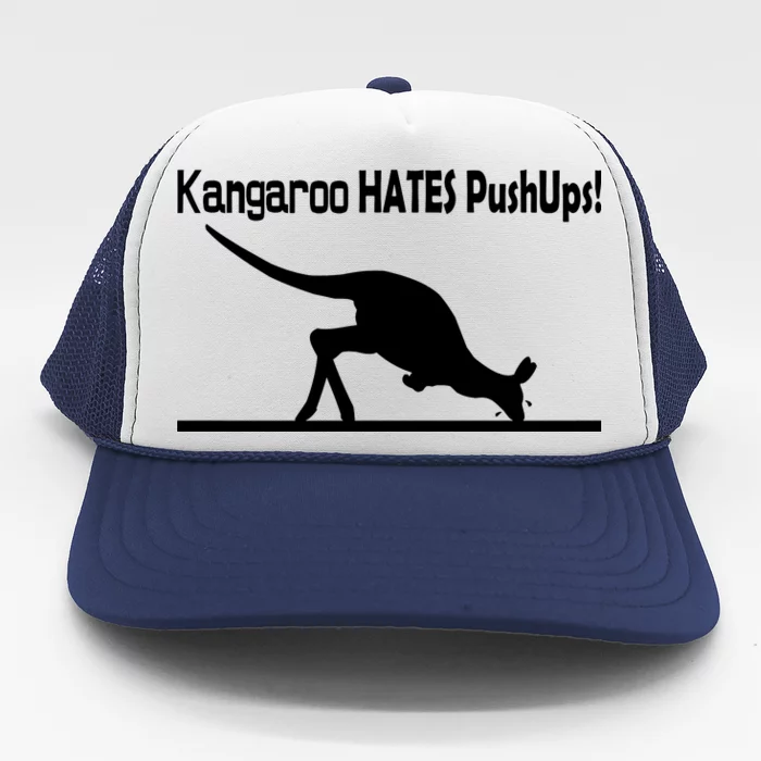 Kangaroo Hates Pushups Trucker Hat