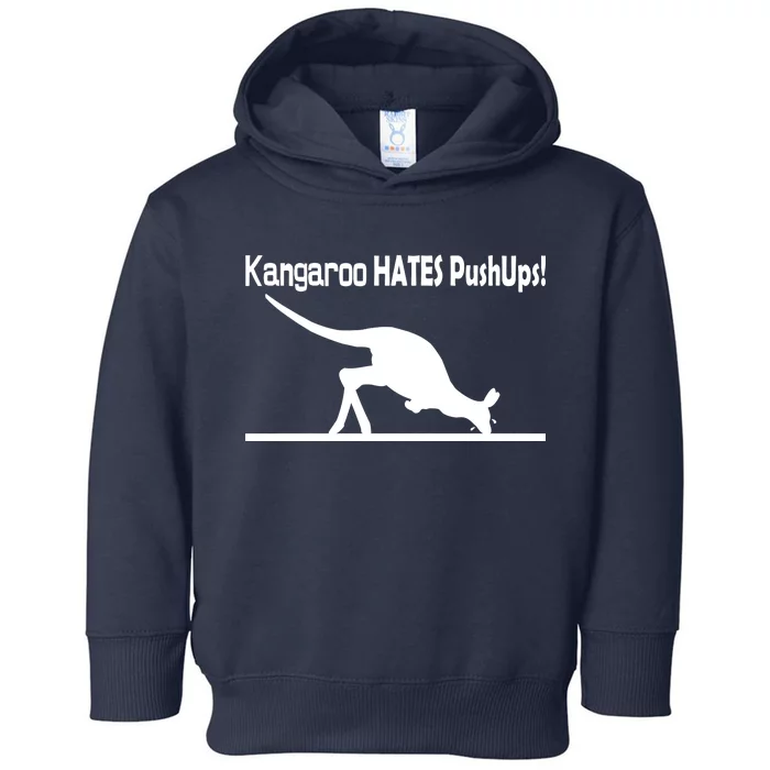 Kangaroo Hates Pushups Toddler Hoodie