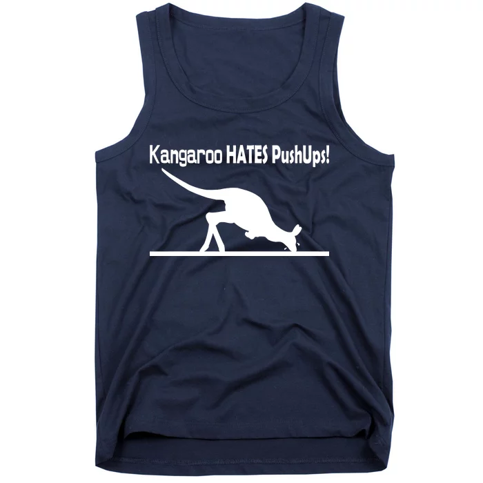 Kangaroo Hates Pushups Tank Top