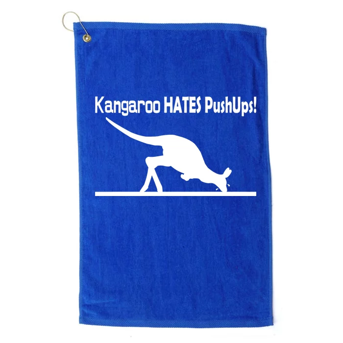 Kangaroo Hates Pushups Platinum Collection Golf Towel