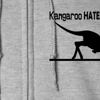 Kangaroo Hates Pushups Full Zip Hoodie