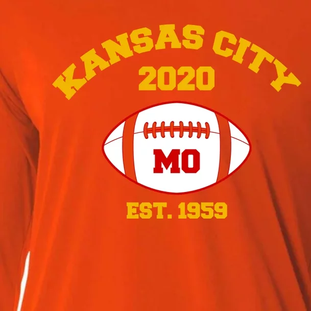 Kansas City 2020 Est 1959 KC Football Cooling Performance Long Sleeve Crew