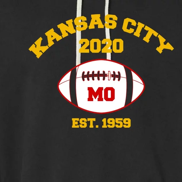 Kansas City 2020 Est 1959 KC Football Garment-Dyed Fleece Hoodie