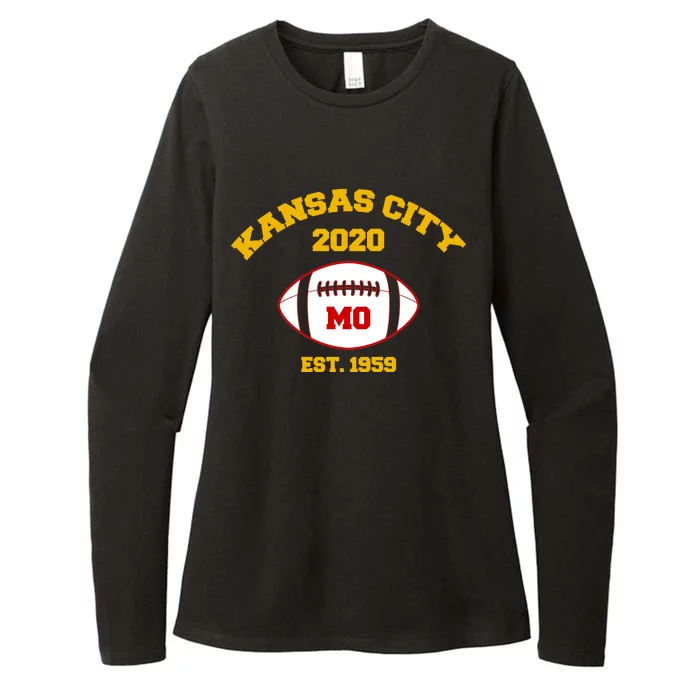 Kansas City 2020 Est 1959 KC Football Womens CVC Long Sleeve Shirt