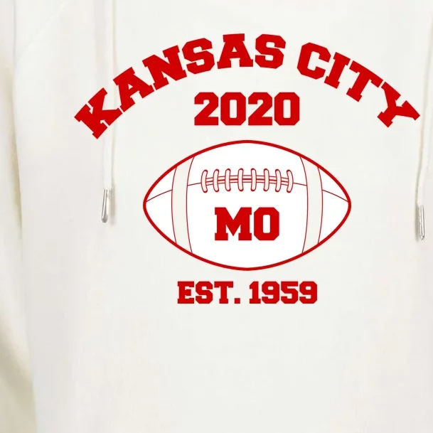 Kansas City 2020 Est 1959 KC Football Womens Funnel Neck Pullover Hood