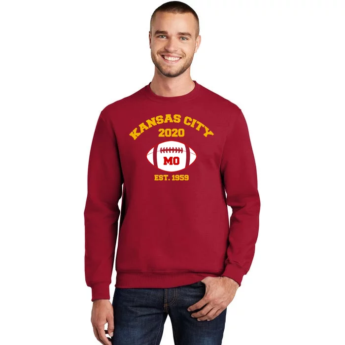 Kansas City 2020 Est 1959 KC Football Tall Sweatshirt