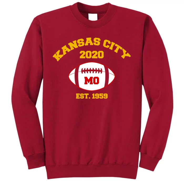 Kansas City 2020 Est 1959 KC Football Tall Sweatshirt