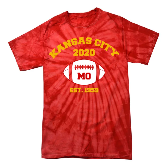 Kansas City 2020 Est 1959 KC Football Tie-Dye T-Shirt