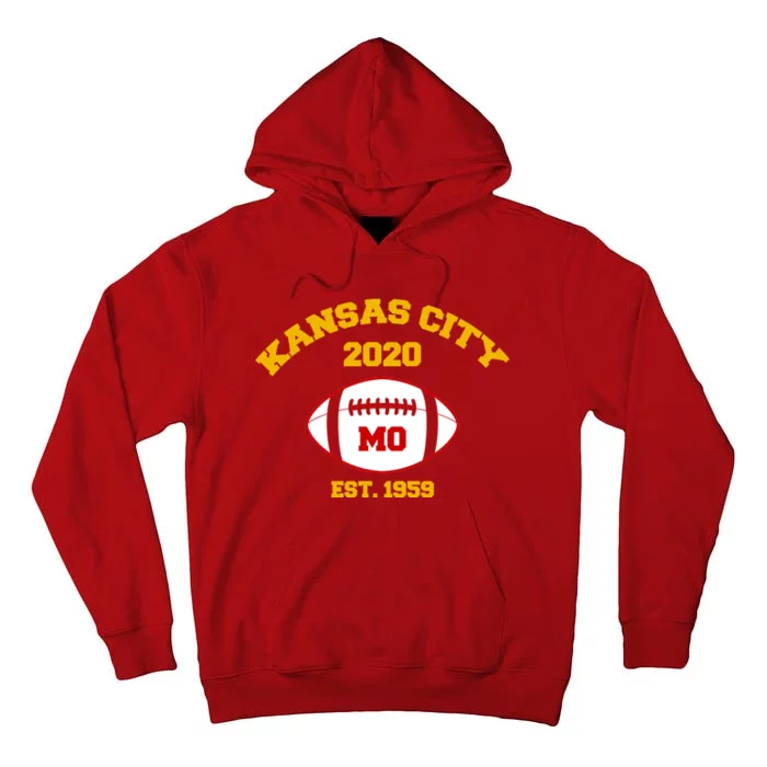 Kansas City 2020 Est 1959 KC Football Tall Hoodie