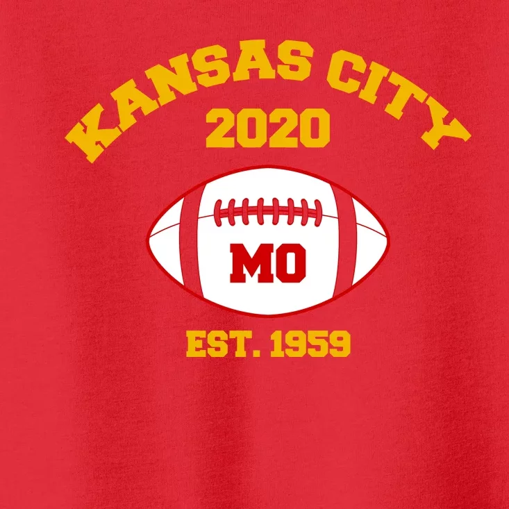 Kansas City 2020 Est 1959 KC Football Toddler T-Shirt