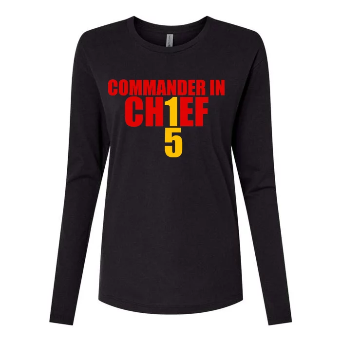 Kansas City Commander In Chief Womens Cotton Relaxed Long Sleeve T-Shirt