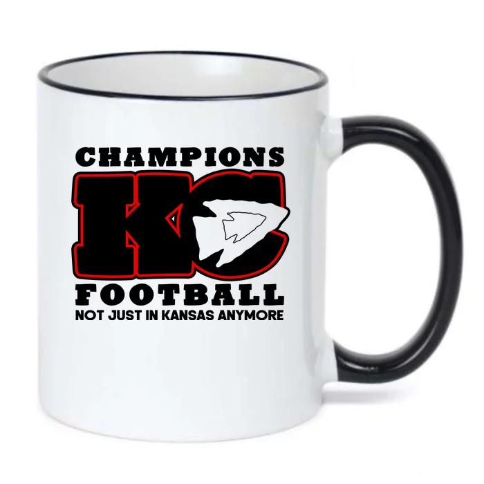 Kansas City Football Champions Black Color Changing Mug