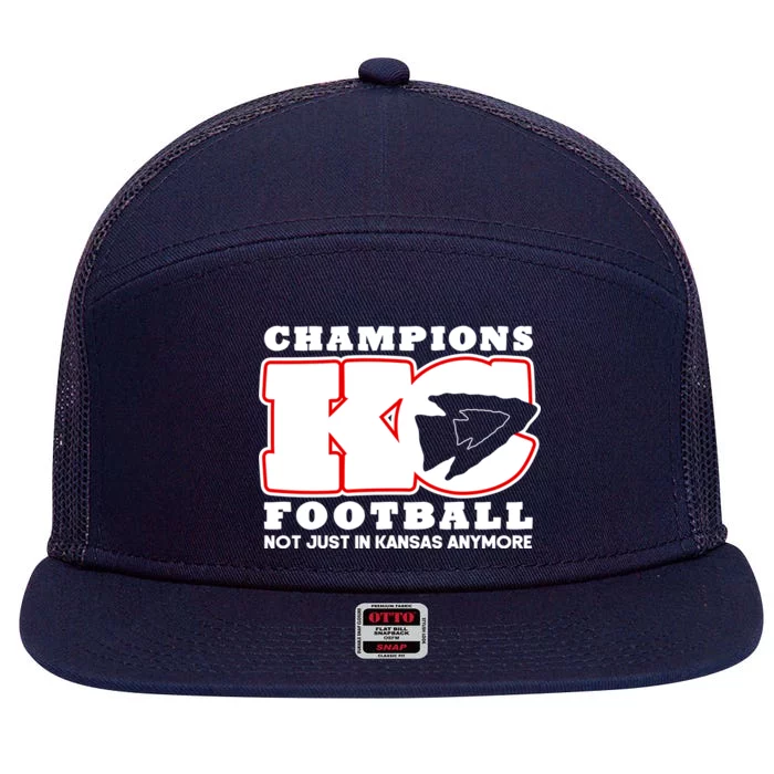 Kansas City Football Champions 7 Panel Mesh Trucker Snapback Hat