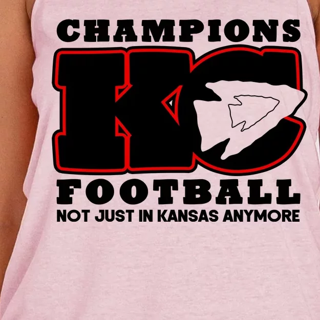 Kansas City Football Champions Women's Knotted Racerback Tank