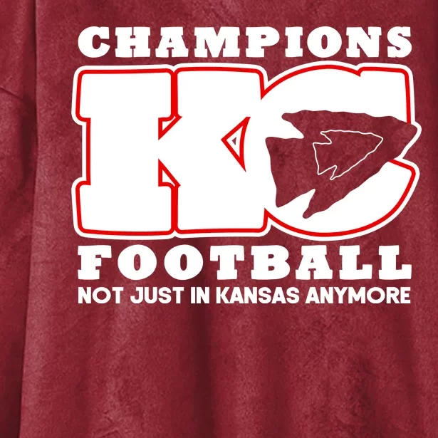 Kansas City Football Champions Hooded Wearable Blanket