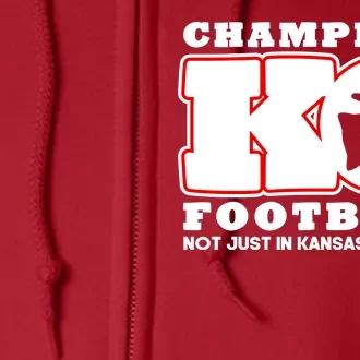 Kansas City Football Champions Full Zip Hoodie