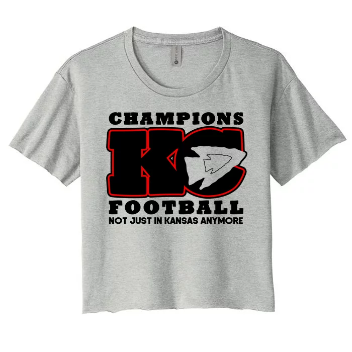 Kansas City Football Champions Women's Crop Top Tee