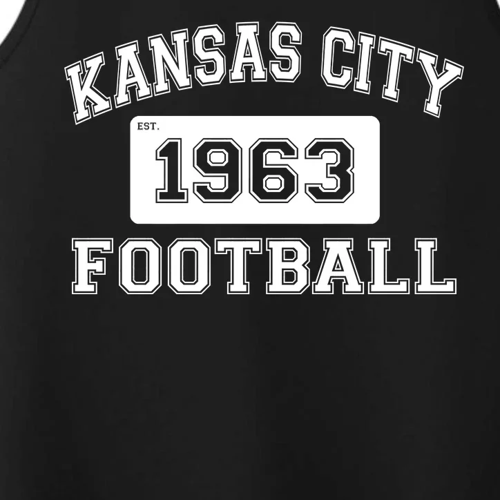 Kansas City Football Est. 1963 Performance Tank