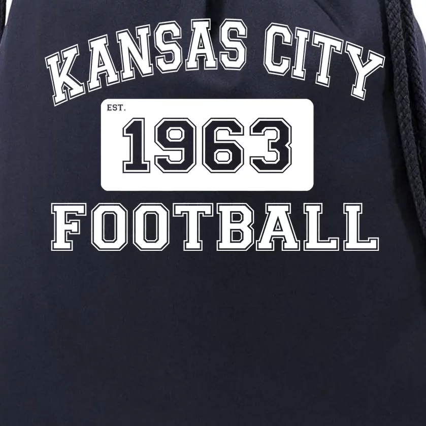 Kansas City Football Est. 1963 Drawstring Bag