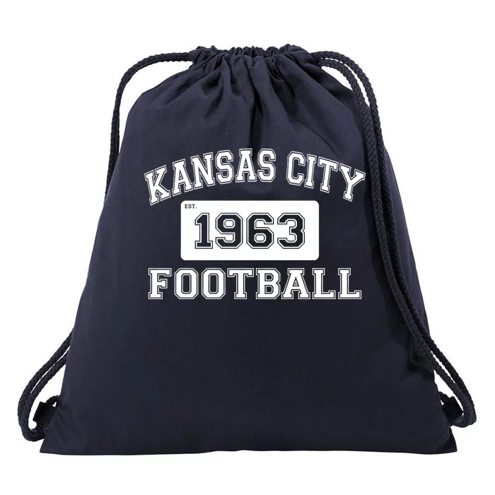 Kansas City Football Est. 1963 Drawstring Bag