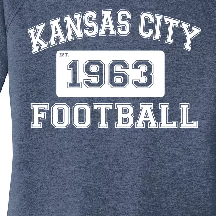 Kansas City Football Est. 1963 Women's Perfect Tri Tunic Long Sleeve Shirt