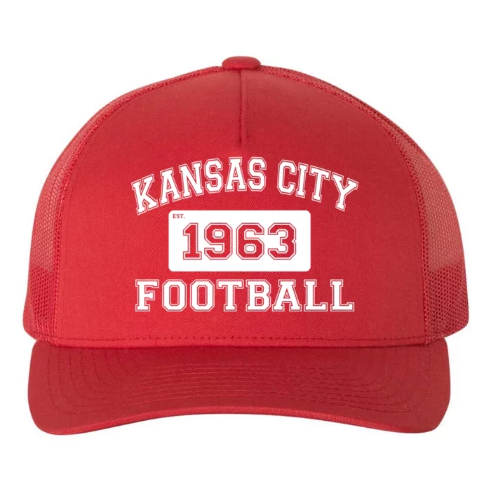 Kansas City Football Est. 1963 Yupoong Adult 5-Panel Trucker Hat