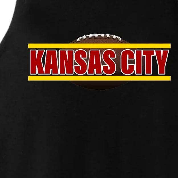 Kansas City Football Logo Ladies Tri-Blend Wicking Tank